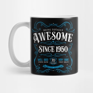 70th Birthday Gift T-Shirt Awesome Since 1950 Mug